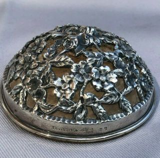 Very Rare Kirk & Son Company Sterling Silver 4 " Pin Cushion 1896 - 1924