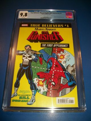 Spider - Man 129 True Believers Reprint Cgc 9.  8 Marvel Knights Punisher 1