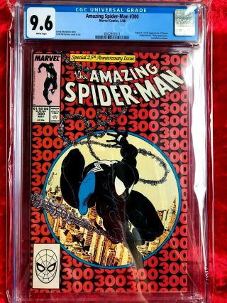 Spider - Man 300 Cgc 9.  6 Marvel 1988 Venom Thing White Pages