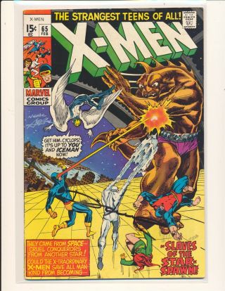 X - Men 65 (1963) Signed By Neal Adams & Dennis O 