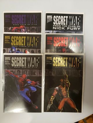 Marvel Bendis Secret War 1 - 5 Plus Files Of Nick Fury Nm
