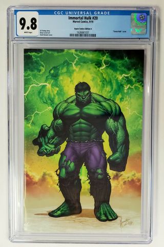 Marvel Immortal Hulk 20 Dale Keown Excl Aspen Cover A Book Cgc Grade 9.  8