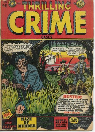 Thrilling Crime Cases 45 1951 Golden Age Comic Book