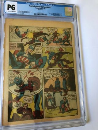 Captain America Comics 1 1941 Cgc Page 23 Red Skull
