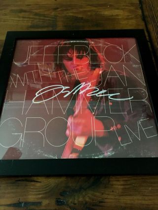 Jeff Beck With Jan Hammer Group Live Autographed Signed Jacket Only
