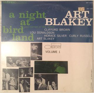 Art Blakey Lp " A Night At Birdland " Blue Note 1521,  Vol 1,
