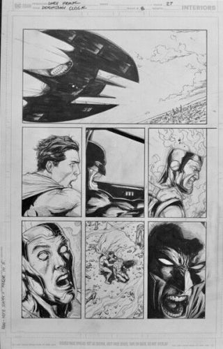 Gary Frank Doomsday Clock Comic Art 8 P27 Batman,  Watchmen,  Superman