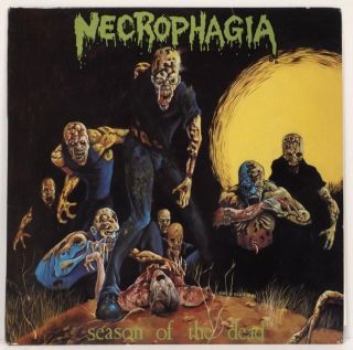 Necrophagia " Season Of The Dead " Lp Renaissance 1987 Press