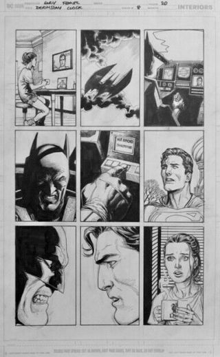 Gary Frank Doomsday Clock Comic Art 8 P20 Batman,  Watchmen,  Superman