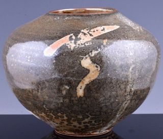 Very Fine Japanese Studio Art Pottery Glazed Bulbous Vase Shoji Hamada