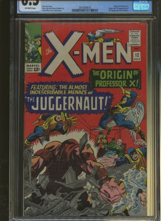 X - Men 12 CGC 6.  5 | Marvel | Origin of Professor Xavier.  Origin & 1st Juggernaut. 2