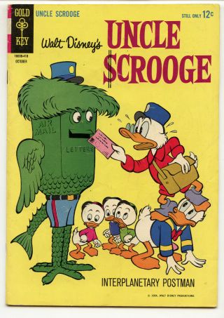 Jerry Weist Estate: Walt Disney’s Uncle Scrooge 53 (gold Key 1964) Barks