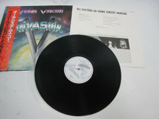 Vinnie Vincent Invasion All Systems Go RP28 - 5614 with OBI Japan VINYL LP 4
