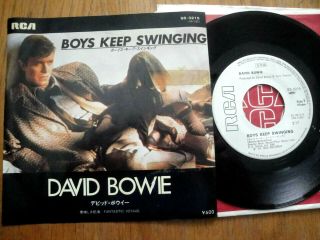 David Bowie - Boys Keep Swinging - Promo Japan 7 " 45 Single - Rca Ss - 3215