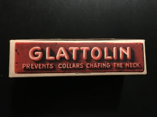 1910 Antique Glattolin Collar Wax Full Display Box " Nos "