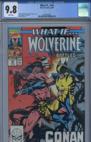 Cgc 9.  8 Nm/m What If.  16 Wolverine Battled Conan (x - Men Savage Avengers) 8/90
