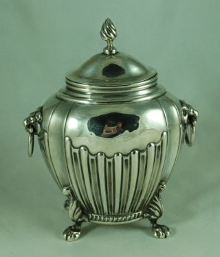Victorian Silver Tea Caddy George Nathan & Ridley Hayes Chester 1899 200g