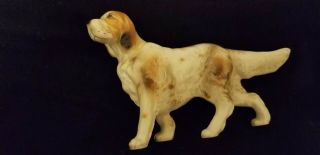 Vintage Irish Setter,  Bird Dog,  Porcelain Dog Figurine Japan 5 1/2 " X 3 1/4 "