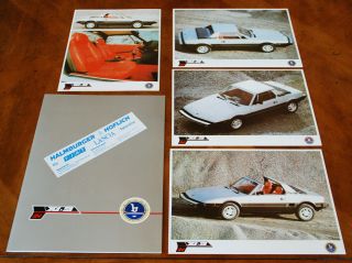 Bertone (fiat) X1/9 Folder Prospekt,  1982 (limited German Text)