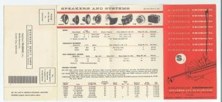 Stephens Tru - Sonic Sales Brochure ' Speakers and Enclosures ' E - 4 E - 3 627 112FR, 3