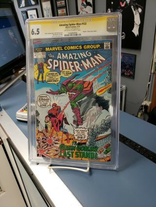 Spiderman 122.  Cgc 6.  5 Stan Lee Signature Series.  Death Of Gwen Stacy