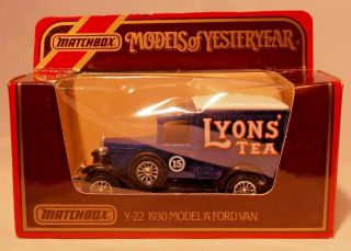 Vintage 1930 Ford Model A Matchbox Models Of Yesteryear DieCast 1:40 Lyons Tea 2