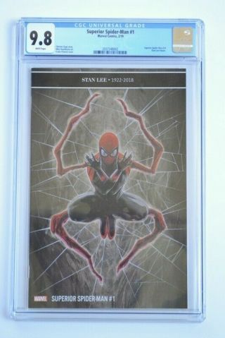 Commemorative Stan Lee Marvel Superior Spider - Man 1 Cgc 9.  8 White Pages
