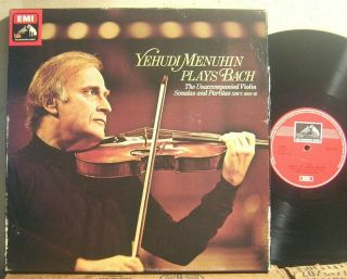 Emi Hmv Sls 5045 Menuhin Js Bach Violin Sonatas Partitas 3 Lp Vg,  To Nm,  Vg,