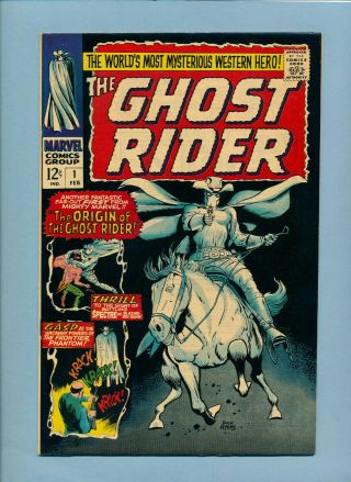 Marvel 1967 The Ghost Rider 1 Origin Comic Book Western Never Read
