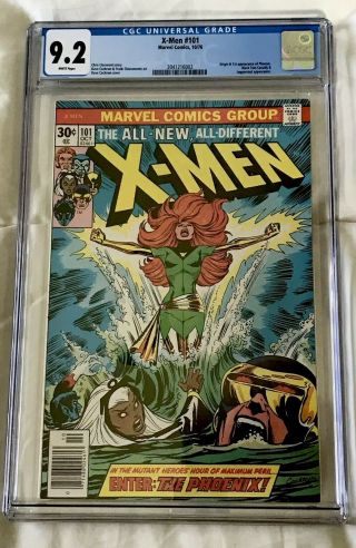 The X - Men 101 Cgc 9.  2 1st Phoenix
