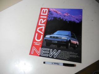 Toyota Sprinter Carib Japanese Brochure 1987/02 Al25g 3a - Su 3a - U