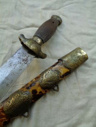 1800s ANTIQUE CHINESE JIAN SHORT SWORD DAO FANG no SABRE spear dagger knife 7