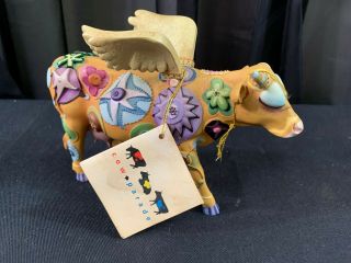Cow Parade " Angelicow " 9127 Cow Figurine W/tag