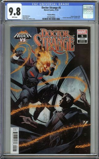 Doctor Strange 5 Cgc 9.  8 Vs Cosmic Ghost Rider Variant Tedesco Cover Marvel