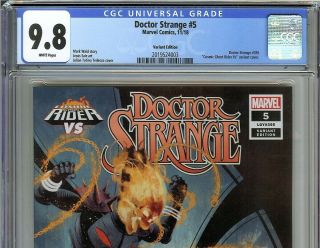 Doctor Strange 5 CGC 9.  8 vs COSMIC GHOST RIDER Variant Tedesco Cover Marvel 4