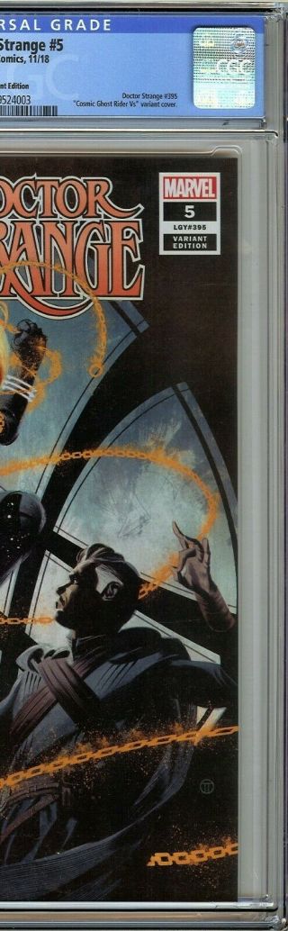 Doctor Strange 5 CGC 9.  8 vs COSMIC GHOST RIDER Variant Tedesco Cover Marvel 7