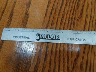 Vintage Upcycled 6 Inch Pocket Ruler Sinclair Motor Oil Advertising Made U.  S.  A.