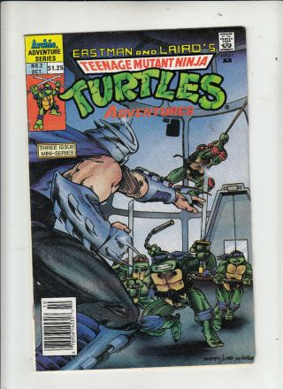 Teenage Mutant Ninja Turtles Adeventures 1 2 3 1988 1.  25 Canadian Price Variant 3