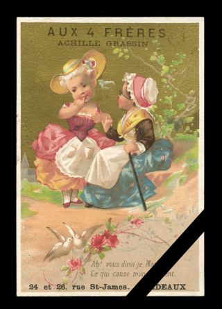 Vintage French Victorian Trade Card:,  Early 1900 
