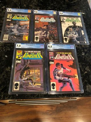 The Punisher Limited Series 1 - 5 Cgc Graded