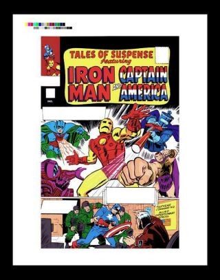 Jack Kirby Tales Of Suspense 67 Rare Production Art Cover