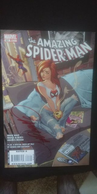 Marvel Spider - Man 601 Signed By J.  Scott Campbell
