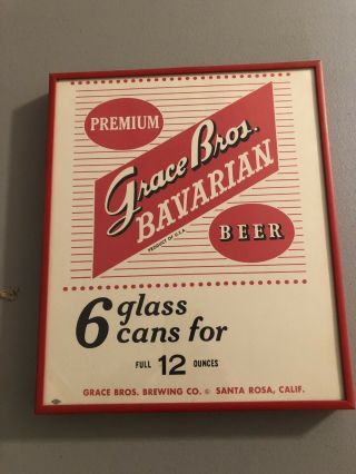 Vintage Grace Bros Bavarian Beer Paper Ad