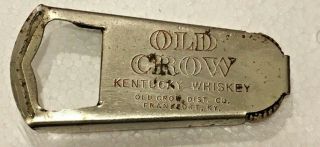 Vintage Old Crow Kentucky Whiskey Bottle Opener Made By Vaughn Chicago