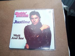 Shakin Stevens.  P/s.  Justine - Wait And See.  Track Record 2094 141.  N/m