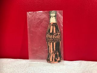 1960s Coca Cola Bottle Promotional Display Ad Sign Vintage
