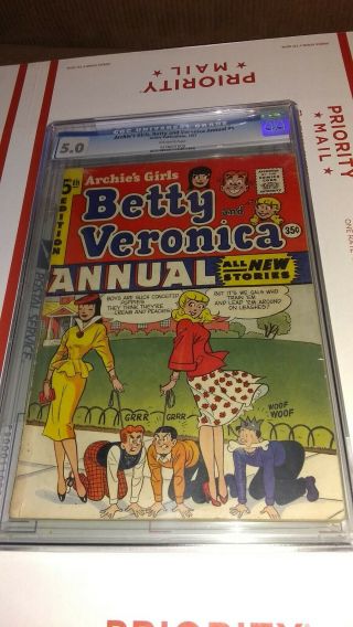 Archies Girls Betty And Veronica Annual 5 Cgc 5.  0