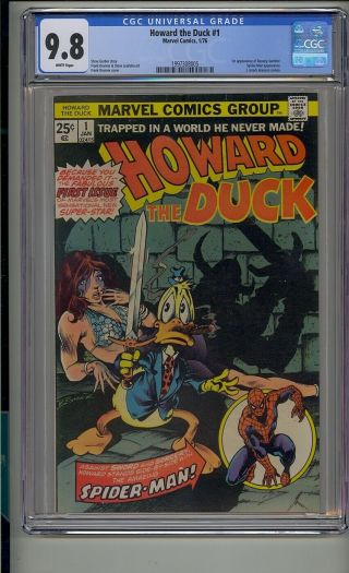 Howard The Duck 1 Cgc 9.  8 1st Beverly Switzler Marvel White Pages