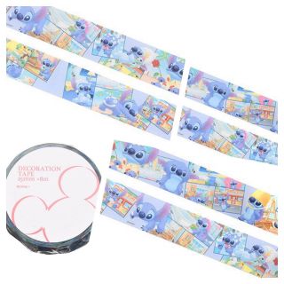 Japan Disney Stitch 626 Washi Paper Masking Tape Sticker One Day 25mm X 8m