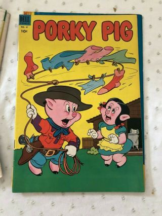 Porky Pig - 26,  27,  28,  29,  30,  31 - 1953 DELL Walt Disney ' s 10 Cent Comic 6